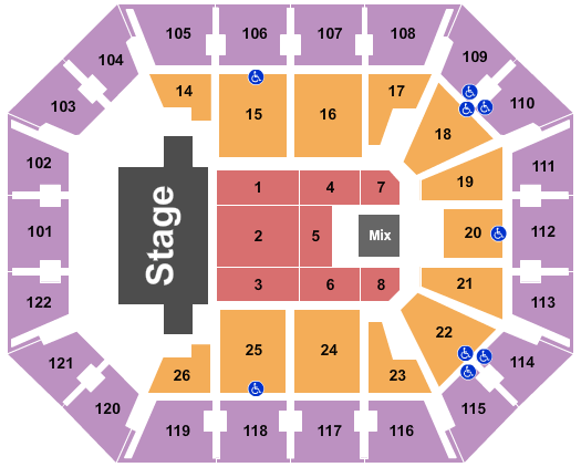 Mohegan Sun Arena Trans-Siberian Orchestra Seating Chart